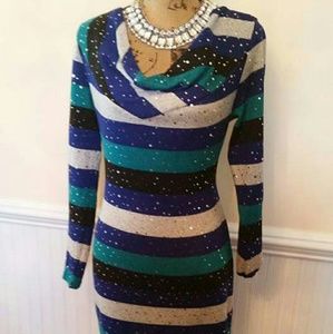Multicolor striped dress